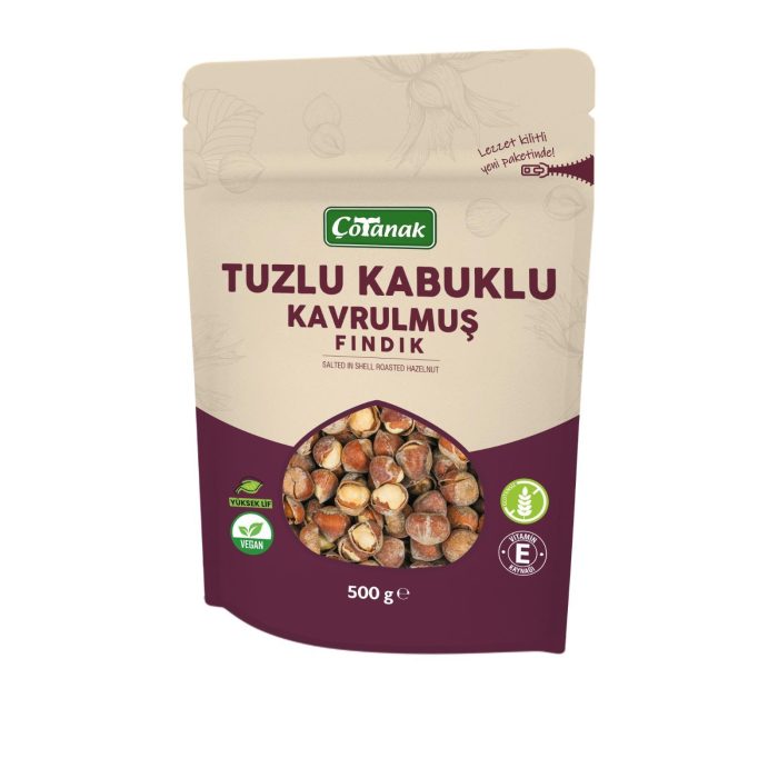 Çotanak 500 Gr Tuzlu Kabuklu Kavrulmuş Fındık - Görsel 2