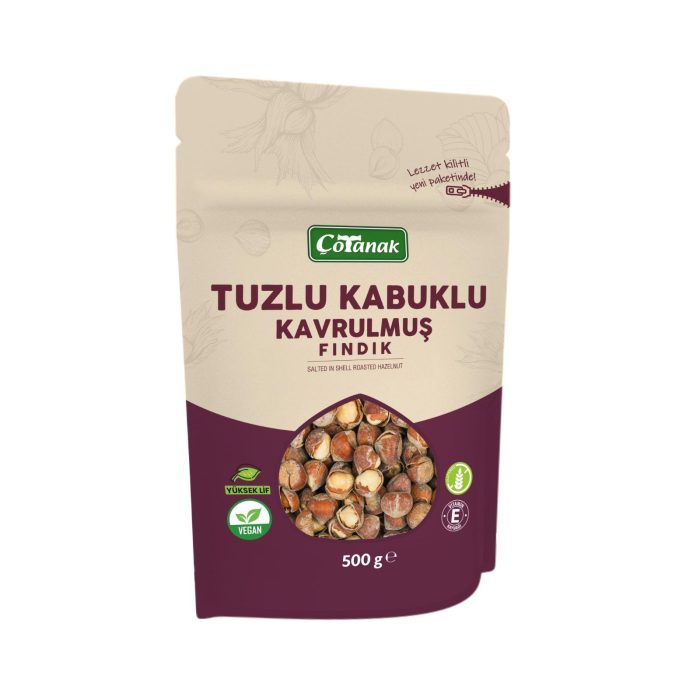 Çotanak 500 Gr Tuzlu Kabuklu Kavrulmuş Fındık - Görsel 3