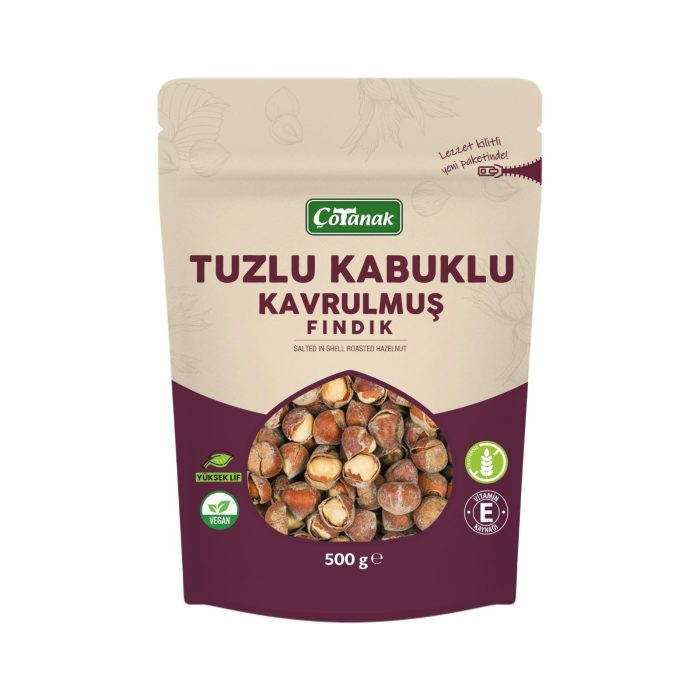 Çotanak 500 Gr Tuzlu Kabuklu Kavrulmuş Fındık - Görsel 4